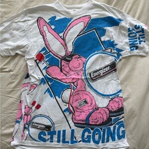 Kids White and Blue Graphic T-Shirt